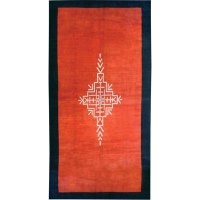Vintage One-of-a-Kind Rectangle 8'4" X 15'8" 1920s Wool Area Rug in