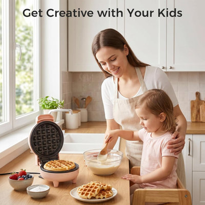 YASHE Round Non Stick Rotating Double Standard Waffle Maker Waffle Maker