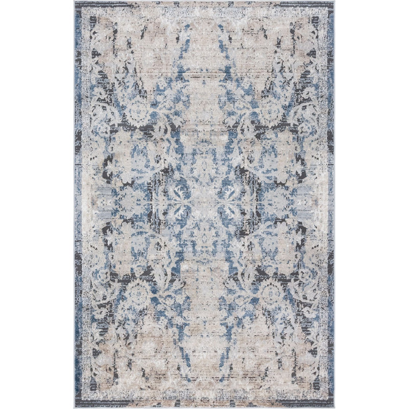 Aerilyn Ikat Indoor Rug, Rectangle 5' x 8'