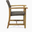 Chaise de salle à manger en bois et osier Hampton (ensemble de 2)-1168547186