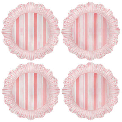 Cabana Stripe Melamine Dinner Plates