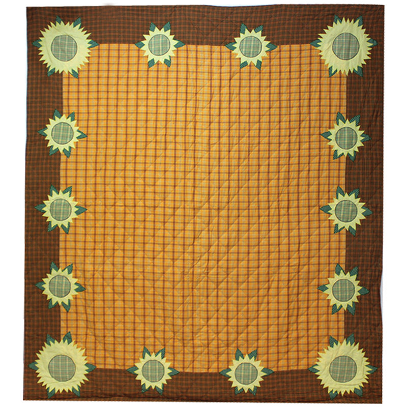 Summer Bloom Embroidered Throw Blanket