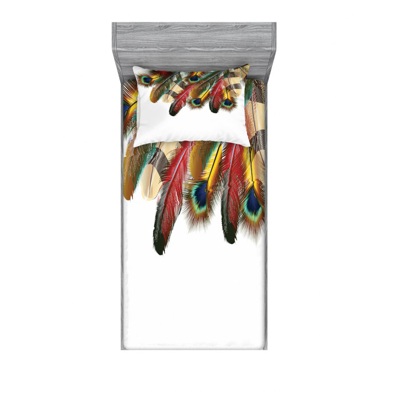Microfiber Sheet Set, Twin Sheet Set with Fitted Sheet