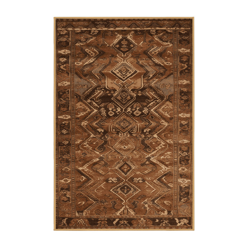 Tapis brun lavable à la machine, Tapis de couloir 2 pi x 5 pi