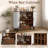 39" Modern Fluted Bar Cabinet with Storage Drawer & Hidden Side Compartments-129194101