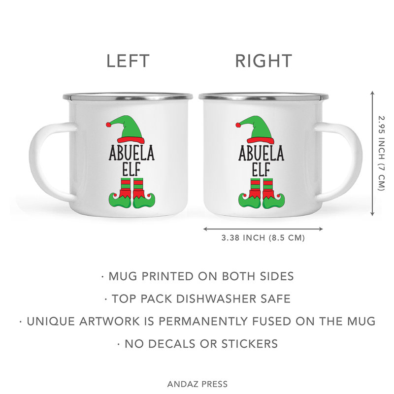Tasse de camping en acier inoxydable Family Elf, Abuela