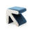 Velvet Upholstered Bedroom Coffee Table Stool - , Footrest, Shoe Bench, , Design, Blue Footrest Table, Living Room Bedroom,-890280772