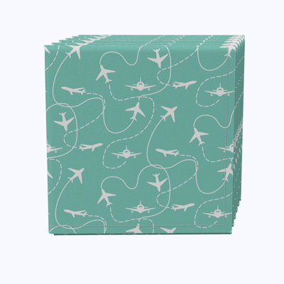 100% Cotton Abstract Square Napkin