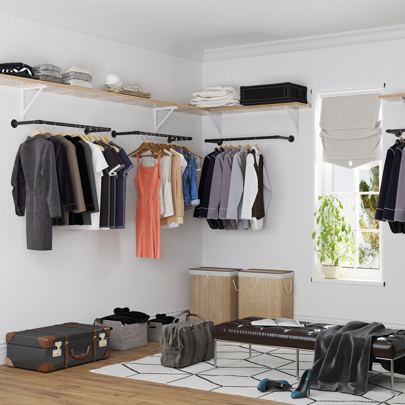 Gober 92cm Wall Mounted Clothes Rack