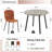Kysha 4 - Person Four Leg Dining Set-851292461