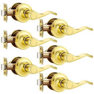 Passage Door Lever with Round Rosette