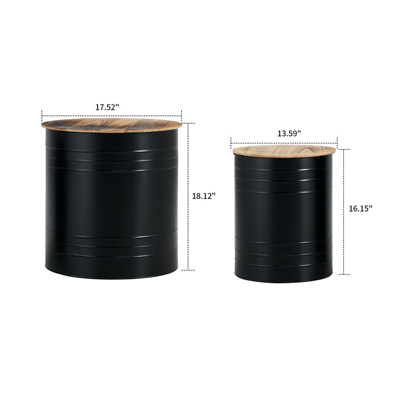 Xamira Nesting Tables, Black