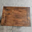 Ensemble de table de chevet rustique en bois massif récupéré à trois tiroirs Rustic-1969102729