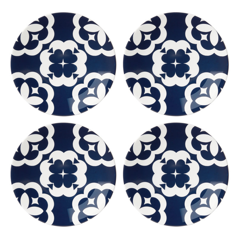 Elegant Geo Porcelain Dinner Plate