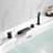 2 Handle Bathroom Roman Tub Faucet with Hand Shower and Diverter-62837766