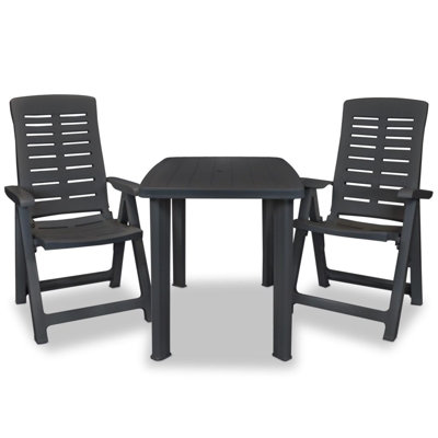 Ensemble bistro rectangulaire pour 2 personnes District