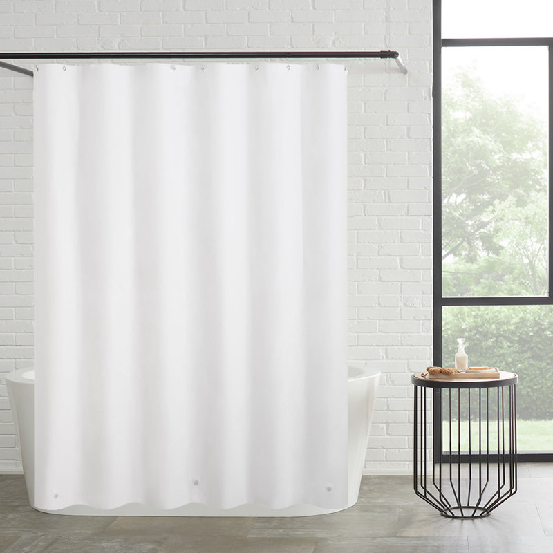 Ankney PEVA Single Shower Curtain Liner, White