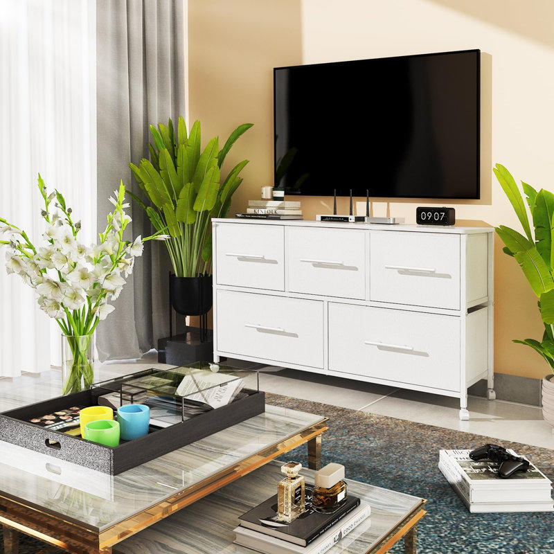 100 cm W Chest of 4 Drawers, White