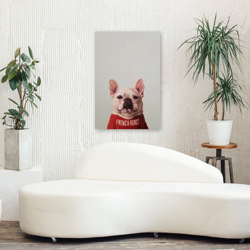 French Roast - Humour, chiens, chiens, humour, art, H 36 po x l 24 po