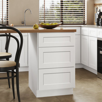 Armoire de base standard Shaker en bois de shaker prêt à assembler 21 po x 24 po x H 34,5 po Homeibro Cozy Design