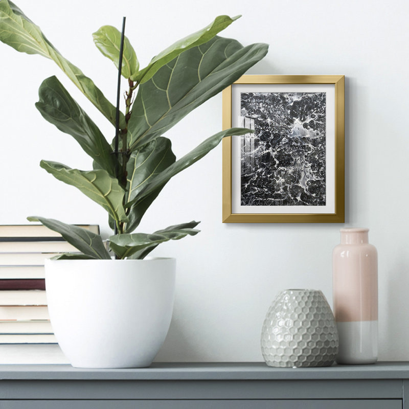 Printed Celestial Odyssey I -Framed Print, 28.5'' H x 20.5'' W, Gold