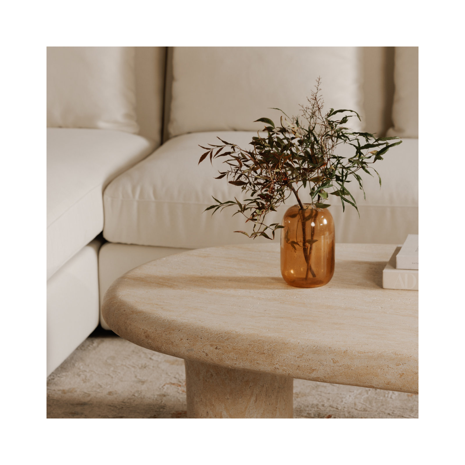 Circe Vase Olive, Amber