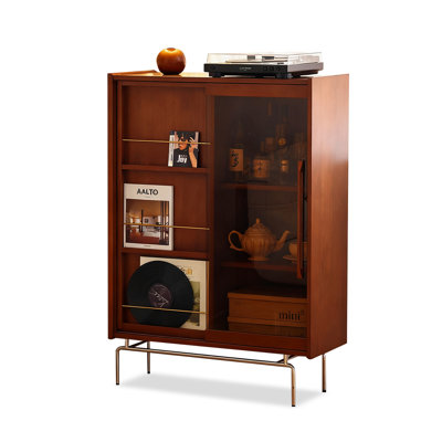 Middle-aged color Solid  Wood Display Cases