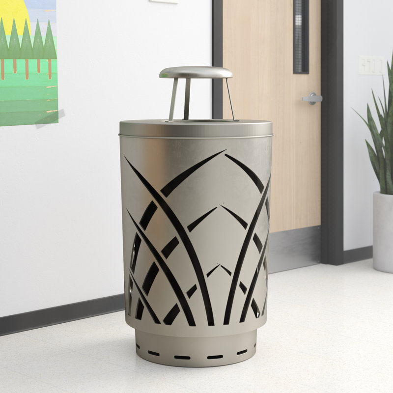 Poubelle 40 gallons Covington, Argent