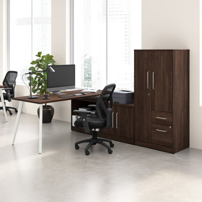 Bush Business Furniture Vista Wardrobe Cabinet With Drawers