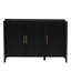 Armoire décorative, buffet, armoire de rangement à trois portes avec poignées en métal-249886713