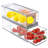 2 Pack Fridge Organizer Bins With Pull Out Drawer,Stackable Storage Drawer, Clear Refrigerator Organizers And Storage,Save Vertical Space For Kitchen Cabinet Pantry,13.4X 4.96 X 4.3 In