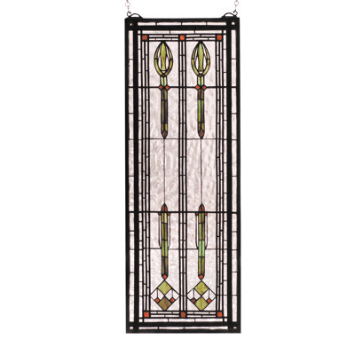 11"W X 30"H Spear of Hastings Stained Glass Window