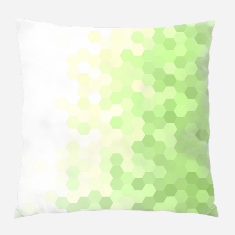 Coussin mosaïque, Vert