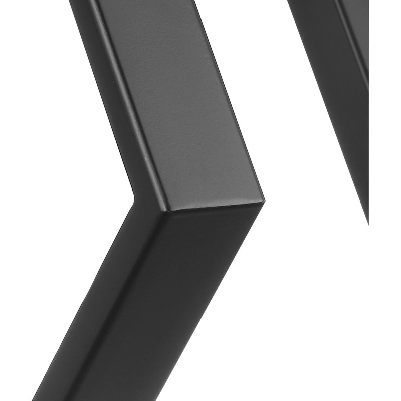 Luminaire suspendu géométrique à 1 lumière Detres, Noir