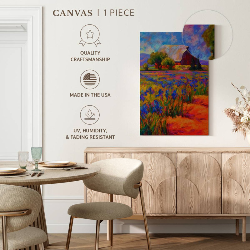 Alvord Rural Iris Field I, 24" H x 16" W