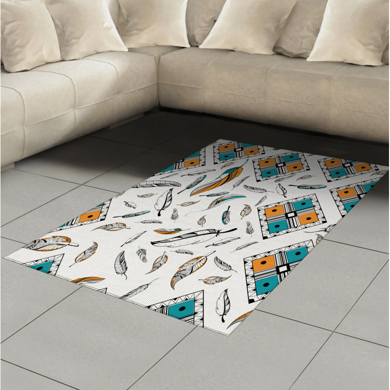 Tapis décoratif Boho, Rectangle— 4 pi x 5 pi 8 po
