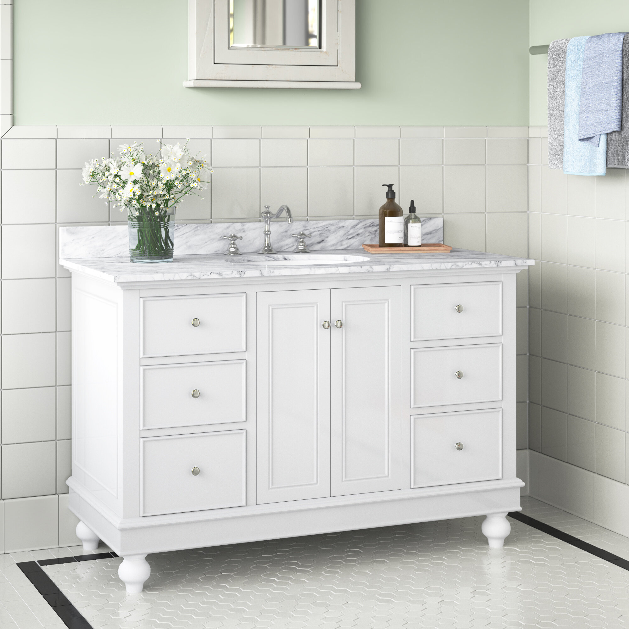 Style Selections Vanity Storage Natural Finish Bathroom Vanity