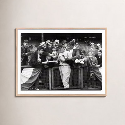 Alphon "Joe DiMaggio Signing Autographs" Print