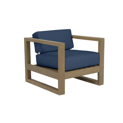 Coastal Teak Patio Chair with Sunbrella Cushions