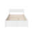 Daurice Solid Wood Platform Bed with Footboard & Full Roll Out Trundle-1217918274