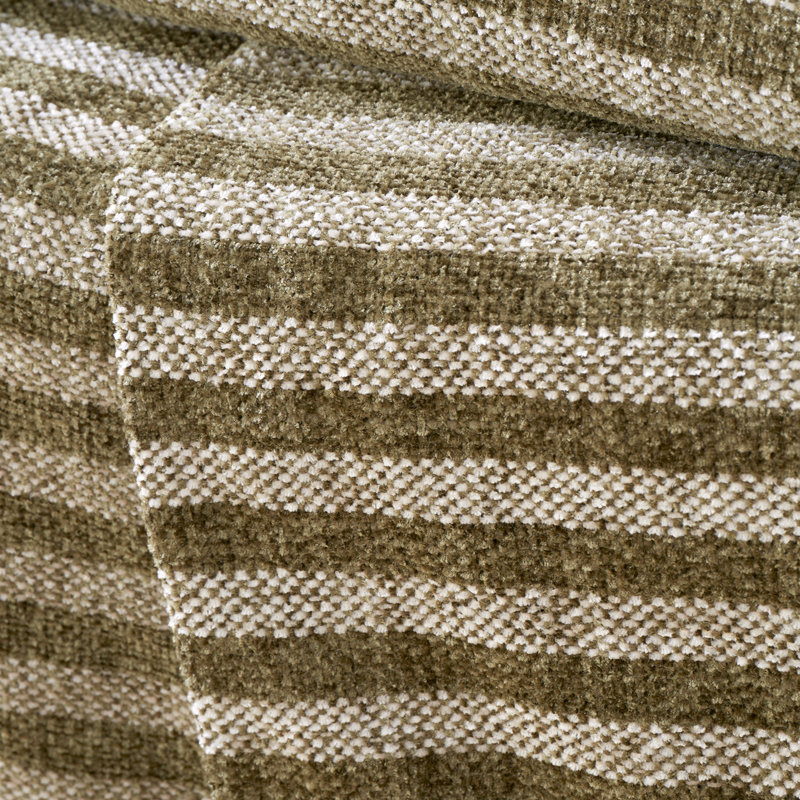 Stripe Chenille Blanket Throw, Olive