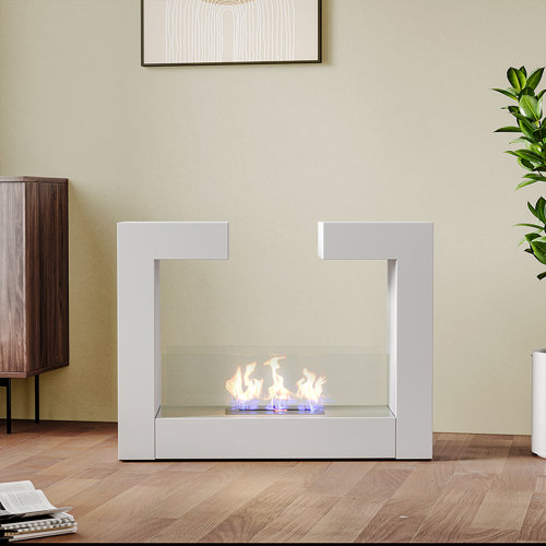 Symple Stuff Kishmore Symple Stuff 77Cm W Bio Ethanol Fire | Wayfair.co.uk