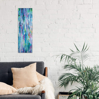 Silver Rain by Tanya Shatseva - Wrapped Canvas Panoramic Painting