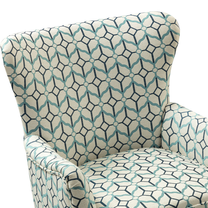  Fauteuil Alayzhia, 100% polyester vert clair
