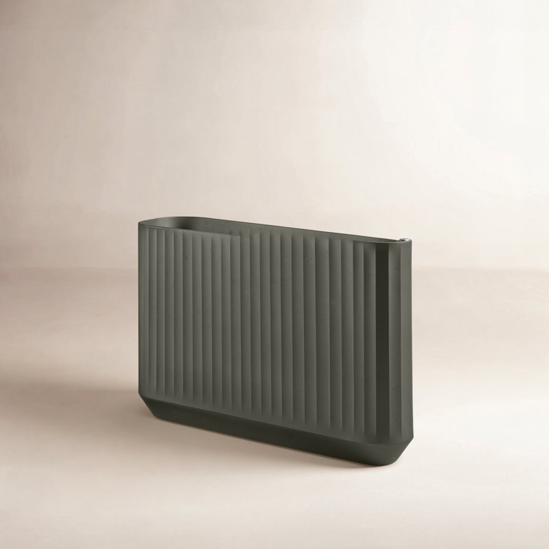MODULAR SELF WATERING PLANTER BOX, Olive, 40" x 14" x 30"H - Privacy Planter Wall
