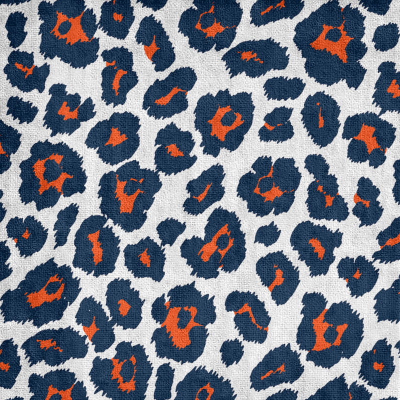 Garp Bath Towel, Polyester/Cotton Blend, White/Orange/Blue