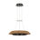 Sean Lavin Noa Large LED Ring Chandelier in Bronze with Washed Black Sea Grass shade