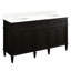 Elmdale 60" Freestanding Mahogany Double Vanity Rectangular Undermount Sink - Single Faucet Holes-1264471920-1264063475