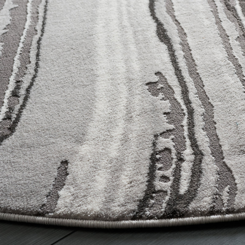 Priam Performance Abstract Rug, Round 6'7"