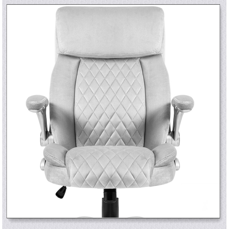 Fauteuil de bureau pivotant en velours